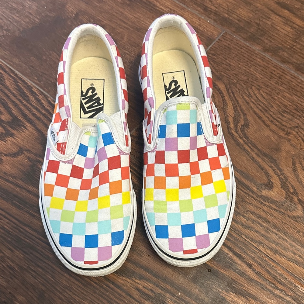 Vans Multicolor Checkered Slip-On Sneakers - Picture 4 of 6